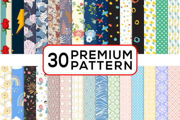 30 Premium Digital Paper Patterns: A Versatile Resource for Your Creative Projects