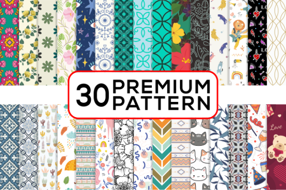30 Premium Seamless Patterns for Every Creative Design