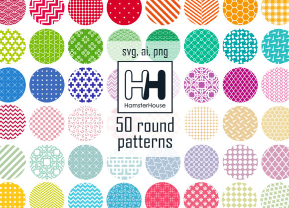 50 Round Patterns: Geometric Vector Designs for Creatives