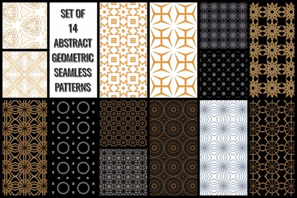Abstract Geometric Seamless Patterns: Elevating Design with Art Deco Elegance