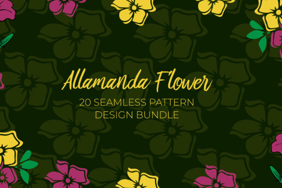 Allamanda Digital Paper Patterns: 20 Seamless Designs