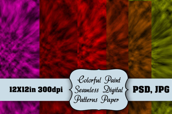 Colorful Paint Seamless Digital Patterns: Balancing Versatility and Practicality for Creative Projects