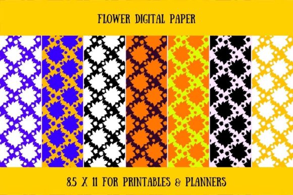 Flower Patterns Digital Papers