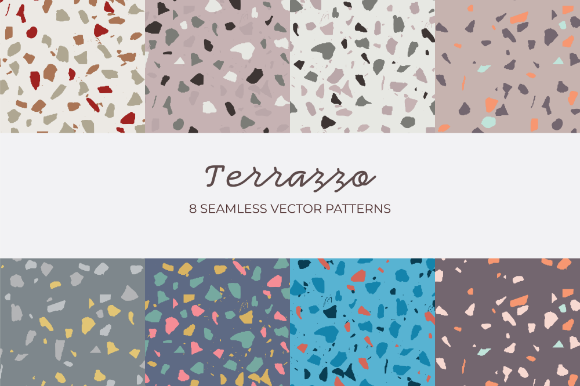 From Terrazzo Vector Seamless Patterns Set: A Versatile Creative Resource for Designers and Entrepreneurs