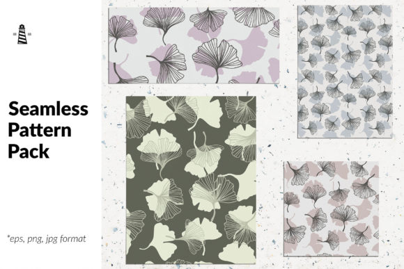 Ginkgo Biloba Seamless Patterns: A Versatile Design Resource for Creatives