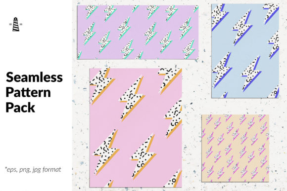 Lightning Bolts Seamless Patterns: High-Detail Vector Art for Dynamic Designs