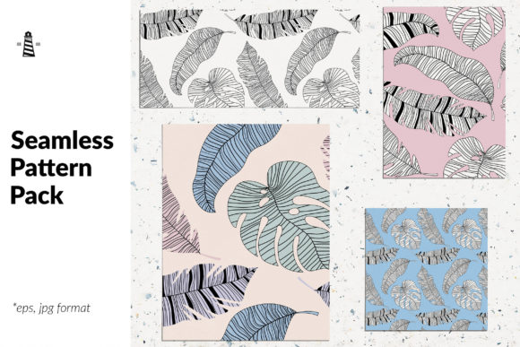 Minimal Leaf Seamless Patterns: Bringing Nature’s Calm to Modern Design