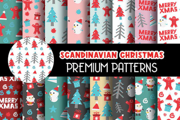 Mint Scandinavian Christmas Patterns: A Designer’s Guide to 16 Digital Papers for Year-Round Creativity