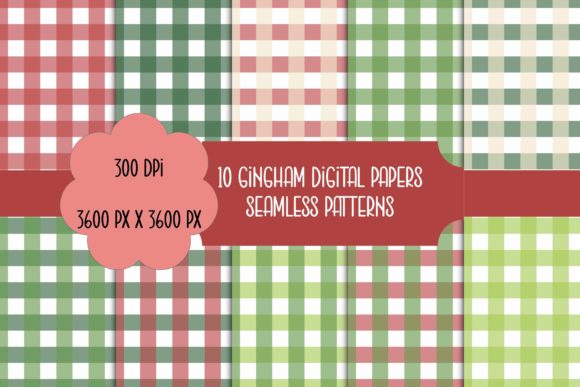 The Versatility of 10 Red and Green Gingham Patterns for Creative Projects