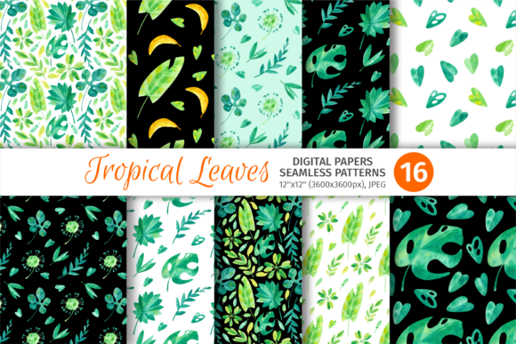 Tropical Seamless Patterns, Palm Leaves – A Strategic Asset for Digital Design
